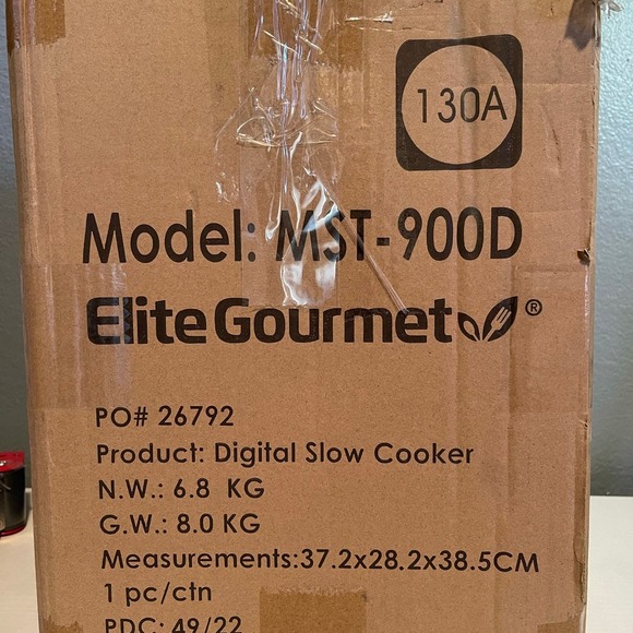 Elite Gourmet MST 900D Digital Programmable Slow Cooker - Picture 6 of 6